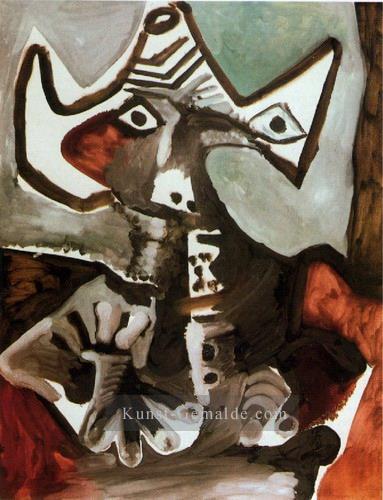 Man assis 1972 cubism Pablo Picasso Ölgemälde